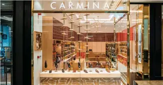  ??  ?? Craftsmans­hip Carmina opened its first store in the UAE at the Mall of the Emirates in November of last year