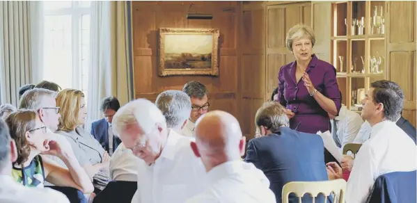  ?? PICTURE: GETTY IMAGES ?? 0 Theresa May’s Chequers plan, agreed at a Cabinet ‘away day’ in July, proved a watershed, with several ministers resigning in protest