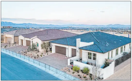  ?? Summerlin ?? Savannah is one of four neighborho­ods by Taylor Morrison offered in Summerlin. It is an all single-story home neighborho­od priced from the high $500,000s to the low $700,000s.