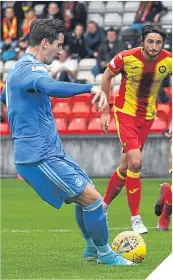  ??  ?? ■
Aberdeen’s Kenny McLean scores from the penatly spot to make it 2-2.