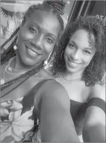  ?? PHOTO COURTESY OF CHILDS-HARRIS FAMILY ?? Ex-New London High basketball great Lexus Childs-Harris, right, poses with her mother Sendra.