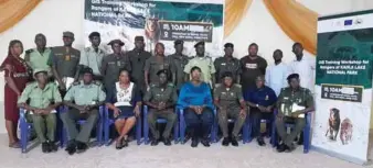  ?? ?? NCF officials and National Park Rangers, after a training… recently