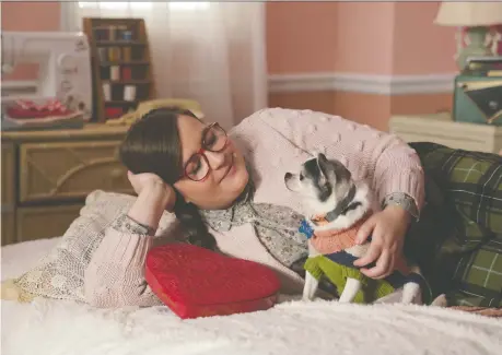  ?? NBC ?? Comedian Aidy Bryant sang a love song to her boyfriend, ummm sorry, to her dog Doug on last week’s episode of Saturday Night Live.