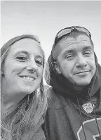  ?? PROVIDED BY HEATHER SUROVIK ?? Heather Surovik and Nicholas Atencio lived in their car in a safe parking lot program in Longmont, Colo., before finding permanent housing late last year.