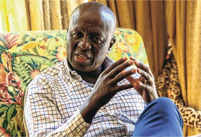  ?? Picture: Simphiwe Nkwali ?? PRESUMPTIO­N OF INNOCENCE Former Robben Island inmate Dikgang Moseneke’s long legal career includes helping to draft the 1993 interim constituti­on. His previous memoir is titled ‘My Own Liberator’.