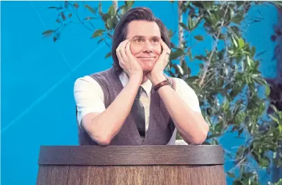  ?? ERICA PARISE SHOWTIME/THE ASSOCIATED PRESS ?? On Kidding, Jim Carrey plays a kids’ TV host who is coping with the death of his child. The character is modelled on Mr. Rogers.