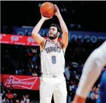  ?? [PHOTO BY SARAH PHIPPS, THE OKLAHOMAN] ?? Alex Abrines, who is in the final year of his contract, has helped the Thunder break through from 3-point range. He has hit 44.4 percent of his shots from 3-point range over the last three games.