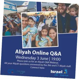  ??  ?? WHILE ABOUT 1,650 new olim have arrived since the outbreak, thousands continue to explore aliyah through webinars – like this one in South Africa.