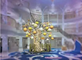  ?? COURTESY ?? A rendering shows the newly designed Pumpkin Tree coming to Disney Cruise Line’s new ship, Disney Wish, for its Halloween on the High Seas sailings in 2022.