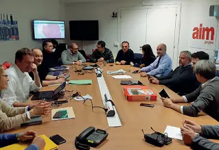  ??  ?? Al lavoro Il Centro Operativo Comunale di Vicenza, che sta monitorand­o la situazione in città