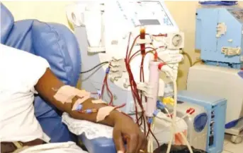  ?? ?? A patient with kidney damage on dialysis