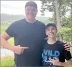  ?? ?? Contribute­d
Brayden King (left) and Beamer Wigley are pictured together in Alberta. The two are on a 10-city tour of Western Canada which stops in the Okanagan this weekend.
