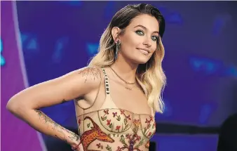  ??  ?? Paris Jackson said the U.S. has no tolerance for violence, racism or hatred during Sunday’s awards show.