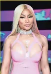  ??  ?? la cantante Nicki Minaj