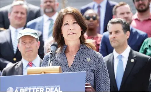  ?? GETTY IMAGES FILE ?? U.S. Rep. Cheri Bustos, who once led the Democratic House political operation, says 10 years in Congress is enough.