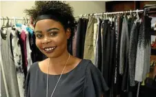  ?? Photo: Tom Gillespie ?? DRESS TO IMPRESS: Cedar Centre student Cristina Siiajala is part of the new Wear to Work program, which helps disadvanta­ged people get ready for job interviews.