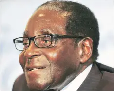  ??  ?? PRESIDENT MUGABE . . . A consummate pan-Africanist who refuses to dance to the tune of the West
