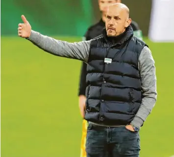  ?? Foto: Marcel Engelbrech­t, Witters ?? Heiko Herrlich hat Bilanz aus seiner Zeit beim FC Augsburg gezogen.