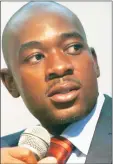  ??  ?? Nelson Chamisa