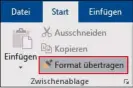  ??  ?? Kopieren und Einfügen mit der Schalt äche Format übertragen funktionie­rt in Excel genauso wie in Word.