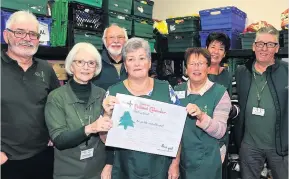  ??  ?? Appeal Airdrie foodbank volunteers have launched a reverse Advent calendar