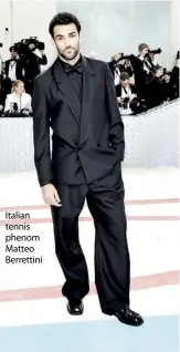  ?? ?? Italian tennis phenom Matteo Berrettini