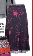  ??  ?? Star print, £49, 6-20, Nine by Savannah for Debenhams