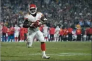  ?? KELVIN KUO — THE ASSOCIATED PRESS FILE ?? Former Kansas City Chiefs running back Kareem Hunt in action during a game against the Los Angeles Rams in Los Angeles.