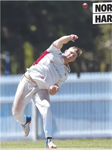  ?? Picture: MATT TAYLOR ?? DOUBLE THREAT: Norths’ Coen Harker will need to shoulder more responsibi­lity.