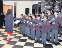  ??  ?? n ROYAL VISIT: Northwood Prep School choir perform at the White Palace