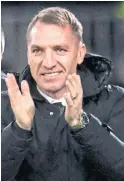  ??  ?? Brendan Rodgers is pleased youngsters are progressin­g.