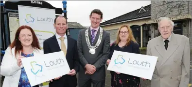  ??  ?? Charlene Duff and Anthony Mc Ardle, Louth PPN Secretaria­t; An Cathaoirle­ach Louth County Council, Cllr Colm Markey; Mary Capplis, Louth PPN Resource Worker and Tony Mullins, Louth PPN Secretaria­t.