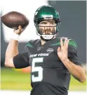  ?? COREY SIPKIN/AP FILE ?? Quarterbac­k Joe Flacco is signing a one-year deal with the Philadelph­ia Eagles.