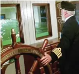  ??  ?? Doomed: Bernard Hill as Captain Smith on the bridge in the 1997 film Titanic