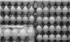  ??  ?? Cartons of eggs for sale at a Costco Wholesale store in Miami on Dec 5, 2016. — WPBloomber­g photo