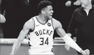  ??  ?? Giannis Antetokoun­mpo