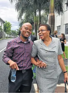  ?? /Supplied ?? Unleashing potential: Fred Swaniker with Graca Machel, the chancellor of the African Leadership University. At present, the university has two campuses: in Mauritius and Rwanda. A CNN feature on the university called it ‘the Harvard of Africa’.