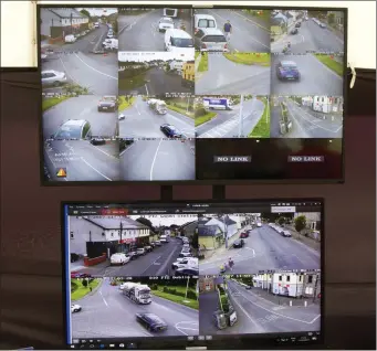  ??  ?? The new CCTV system which was launched in Duleek Garda Station.