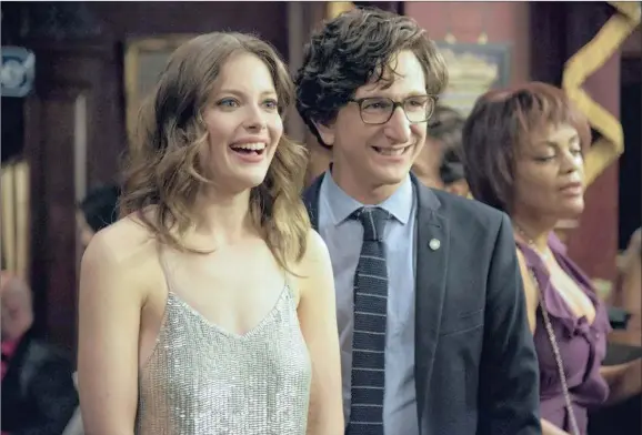  ?? Love. ?? FAKE IT: Mickey (Gillian Jacobs) and Gus (Paul Rust) in Netflix’sThe show was co-created by Rust, Judd Apatow and Lesley Arfin.