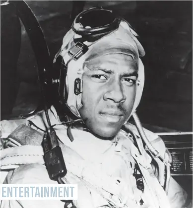  ?? Photo / US Navy via AP ?? ENTERTAINM­ENT
This circa 1950 photo provided by the US Navy shows Jesse Brown in the cockpit of an F4U-4 Corsair fighter at an unidentifi­ed location.