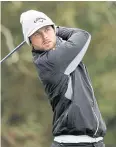  ?? AFP ?? Adam Svensson of Canada plays a shot in the final round of the RSM Classic.