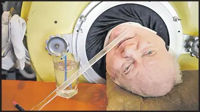  ?? Picture: Smiley N. Pool/The Dallas Morning News via AP ?? Paul Alexander was recognised as the longest surviving iron lung patient by the Guinness World Records.