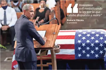  ??  ?? Barack Obama durante su discurso