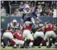  ?? THE ASSOCIATED PRESS ?? NFL owners will consider proposals next week to cut regular-season overtime from 15minutes to 10; eliminate players leaping over the line on kick plays; and expansion of coaches’ challenges and what can be reviewed by officials.