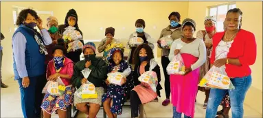  ?? Photo: Contribute­d ?? Assisting the vulnerable… Twelve expectant mothers mostly from the San community who benefited from food parcels donated by Omaheke Regional Council and Catholic AIDS Action (CAA).
