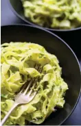  ?? (Milk Street via AP) ?? This image released by Milk Street shows a recipe for creamy asparagus pasta.