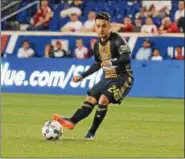  ?? DFM FILE ?? Union midfielder Adam Najem, seen in a game against the New York Red Bulls last year, got his first internatio­nal callup Tuesday to the Afghanista­n national team.