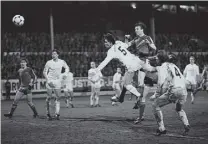  ?? ?? By ecK Alex McLeish heads home equaliser against Bayern