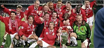  ??  ?? HUGE MEMORY: Sir Alex’s Man Utd win Champions League in 1999
