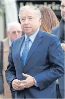  ??  ?? Jean Todt seen in Paris last month.